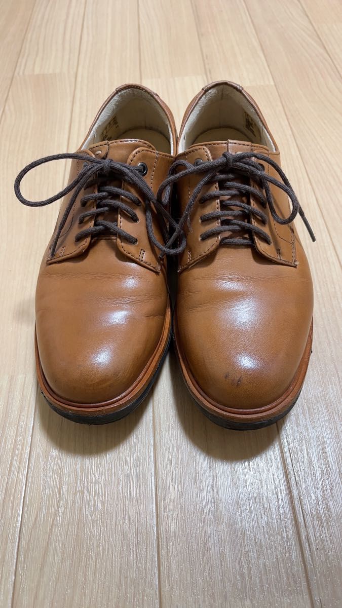 (最終価格) clarks クラークス 23.5 レザー スニーカー 革靴 ブラウン