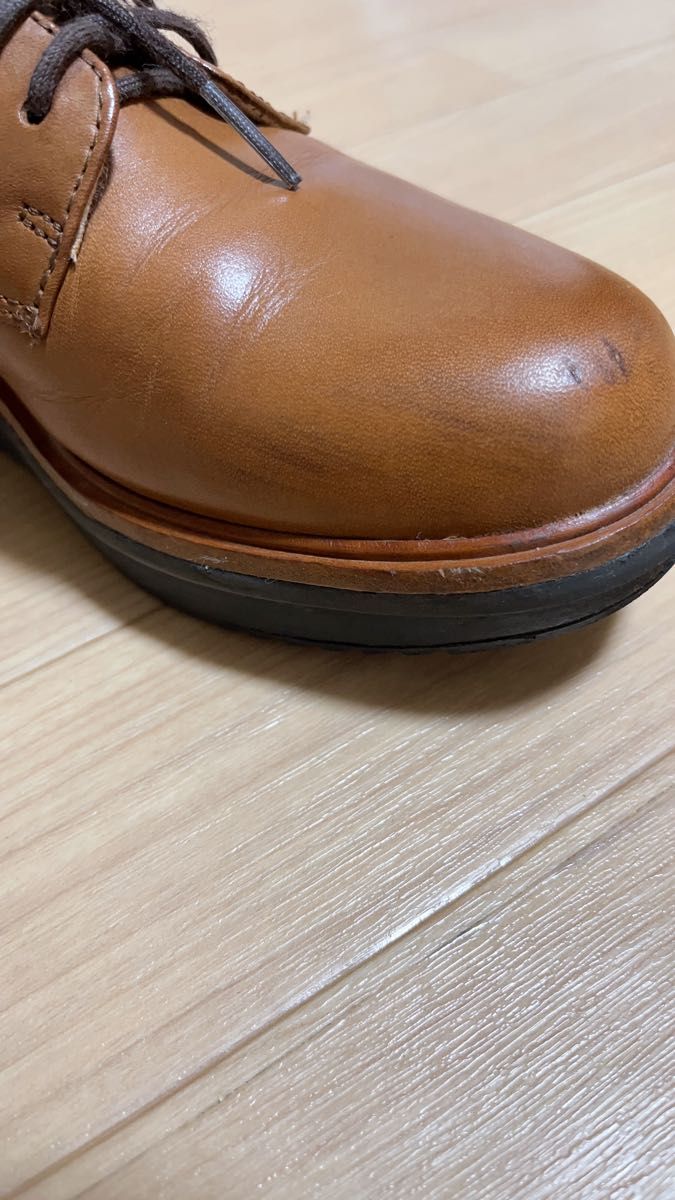 (最終価格) clarks クラークス 23.5 レザー スニーカー 革靴 ブラウン