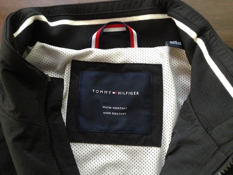 [ решенный USA] Tommy Hilfiger * TOMMY HILFIGER@ полная распродажа рукав & воротник обратная сторона [HILFIGER] вышивка Logo входить Bomber JKT[TH Men\'s Bomber Jacket] чёрный @@XL