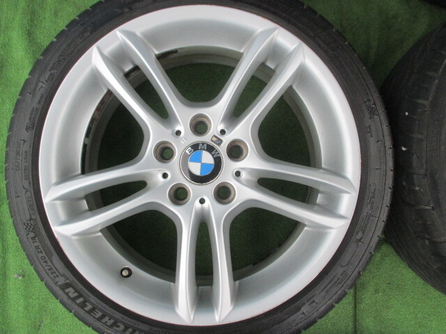 BMW純正 135i Mスポーツ 7.5J +49 8.5J +52 PCD120 225/40R18 255/35R18 手渡し歓迎 (C2317)の画像3