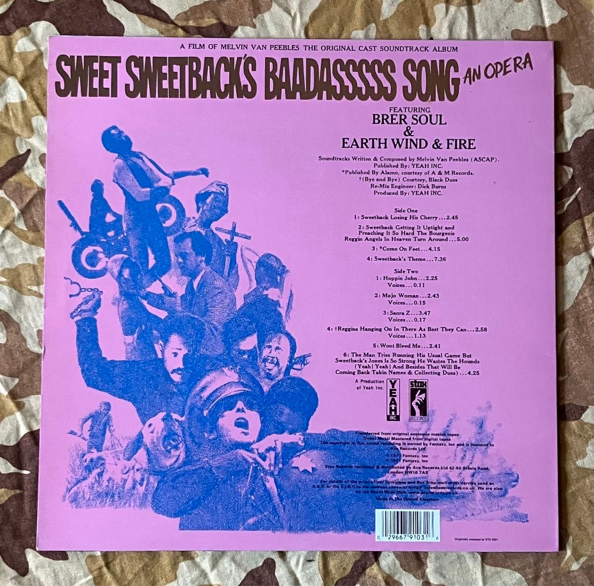 Melvin Van Peebles Sweet Sweetback's LP レアグルーヴ funk ソウル