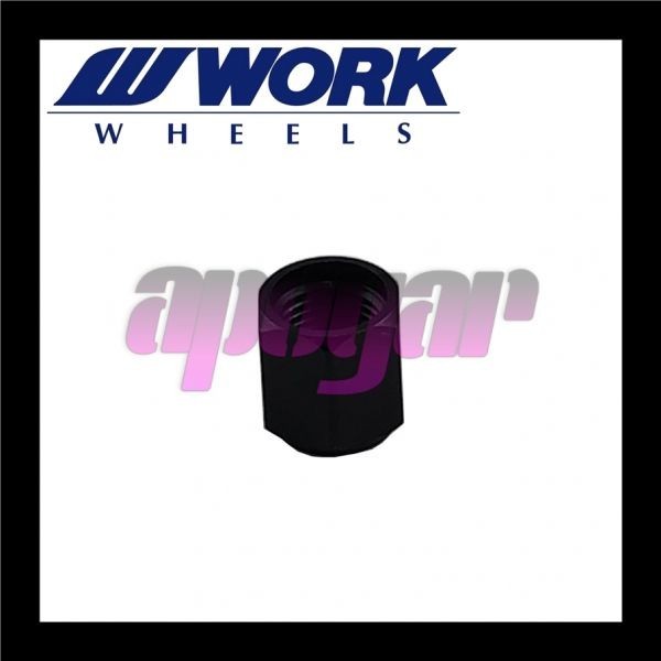 WORKAVC-BK WORK(ワーク) ホイール エアバルブキャップ ブラック/黒 4個セット(1台分) 送料無料/追跡付き_画像5