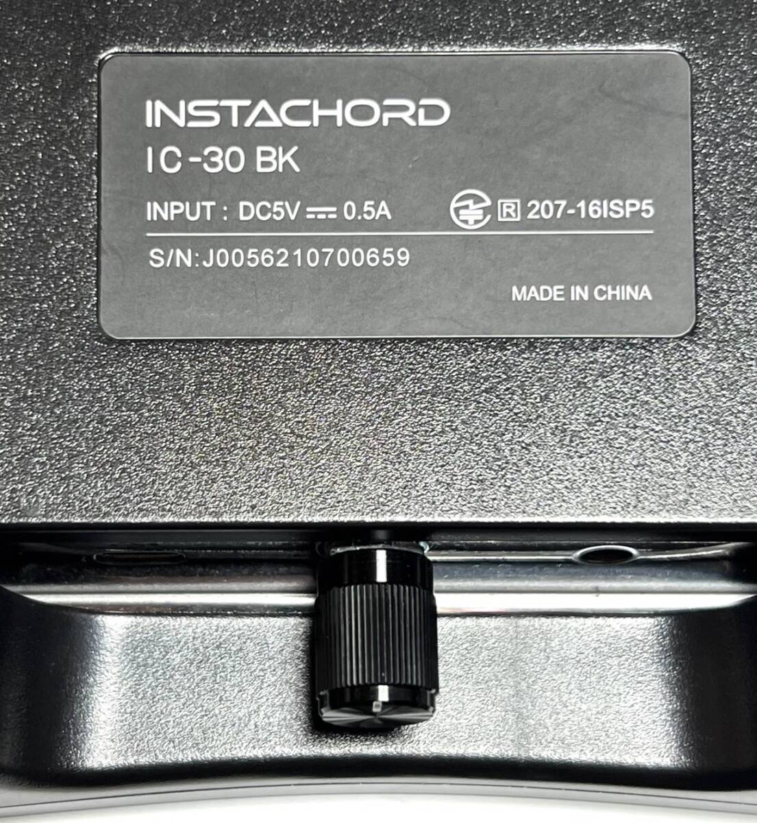 ☆送料無料 極美品 INSTACHORD インスタコード IC-30 BK メタリックグレー_画像5