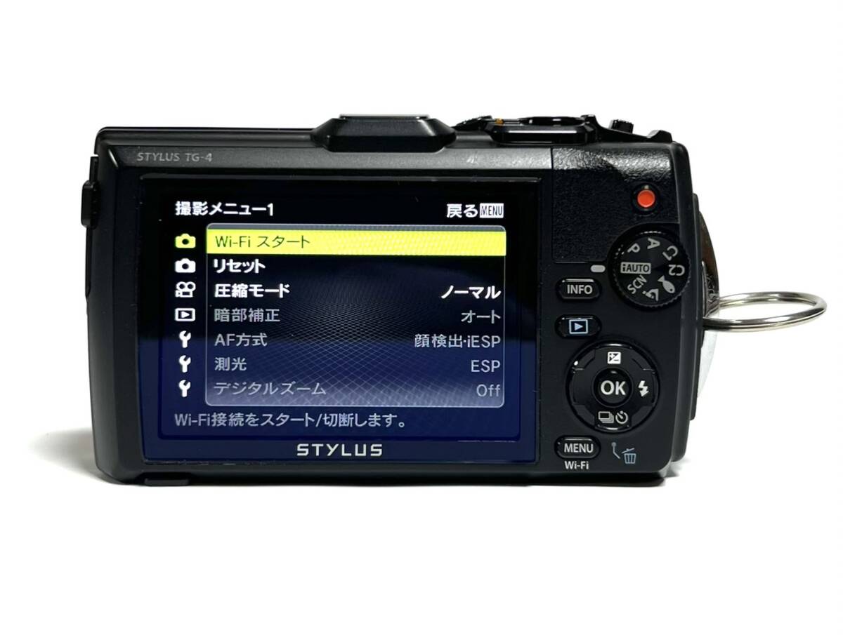 ☆送料無料 美品 OLYMPUS オリンパス デジタルカメラ STYLUS TG-4 Tough ブラック 1600万画素_画像2