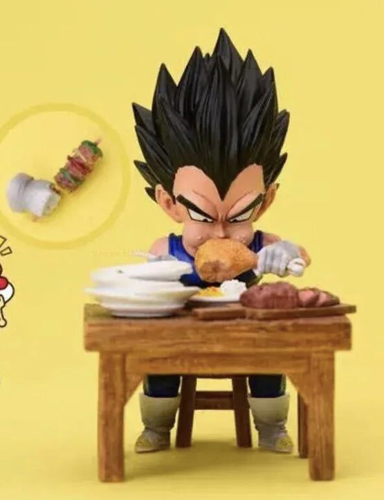 ドラゴンボール 孫悟空 ベジータ 大食いver.  8.5cm フィギュア レア 新品未使用 海外限定 希少 2体セットの画像3