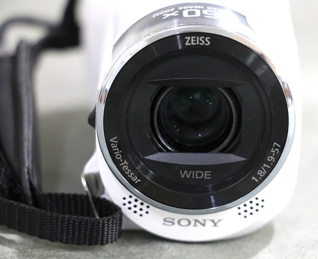 １円～【デジタルビデオカメラ】ソニー SONY HDR-CX470 ホワイト 状態良好_画像5