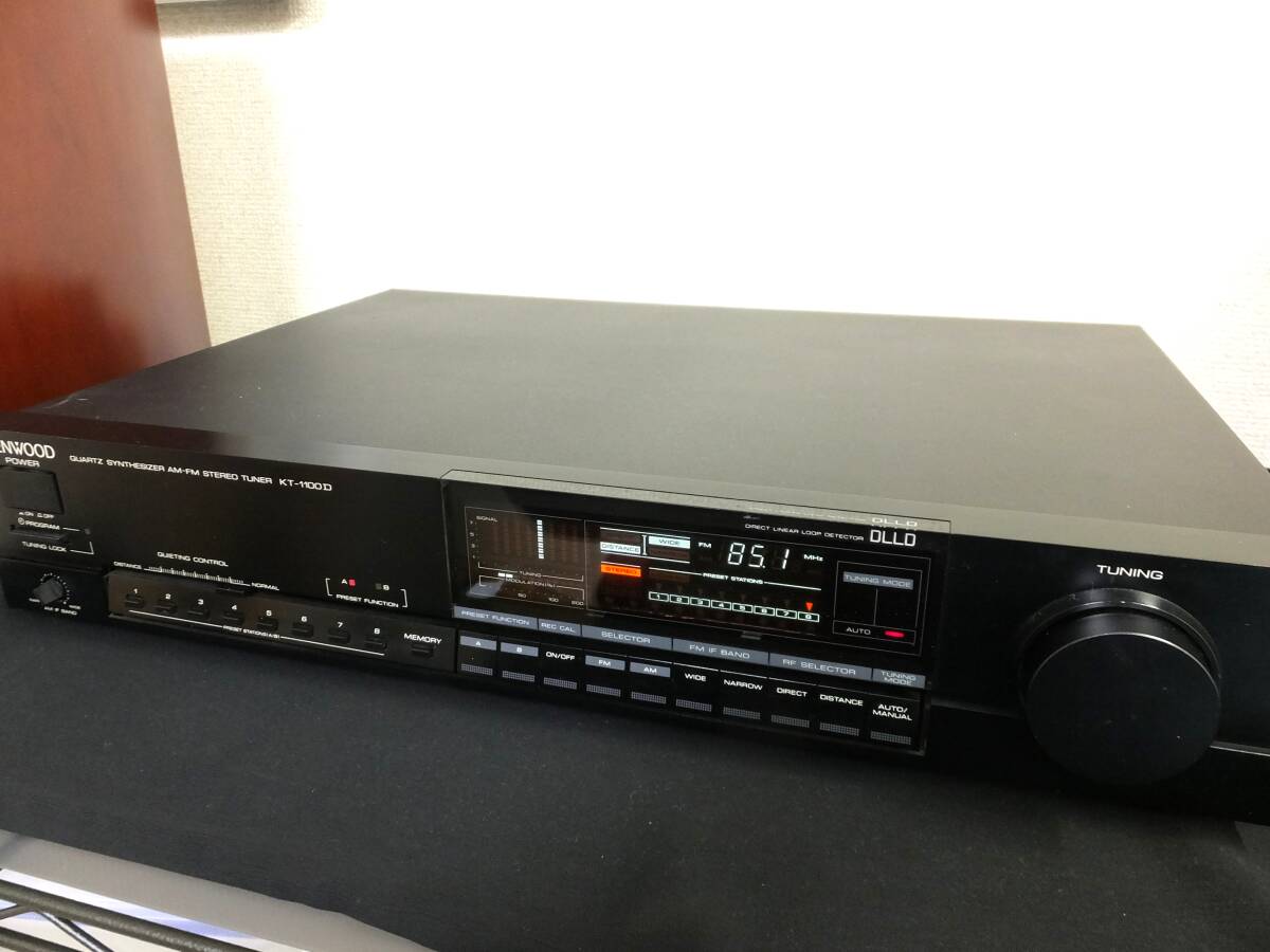 ◆KENWOOD KT-1100D FM/AMチューナー(調整済み動作品)◆(69K00857)_画像1