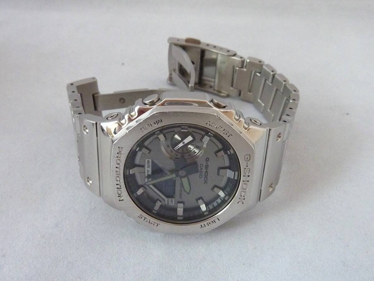 CASIO G-SHOCK GM-2100-1AJF カシオーク ステンレスベルト USED_画像3