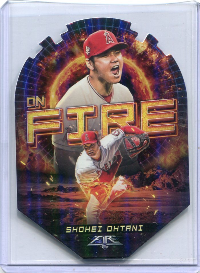 2022 Topps Fire En Fuego EF-1 Shohei Ohtani インサート カード 大谷翔平の画像1