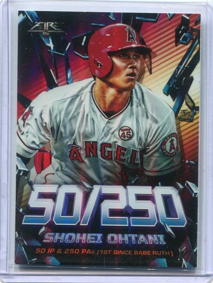 2020 Topps Fire Shattering Stats SS-13 Shohei Ohtani 大谷翔平の画像1