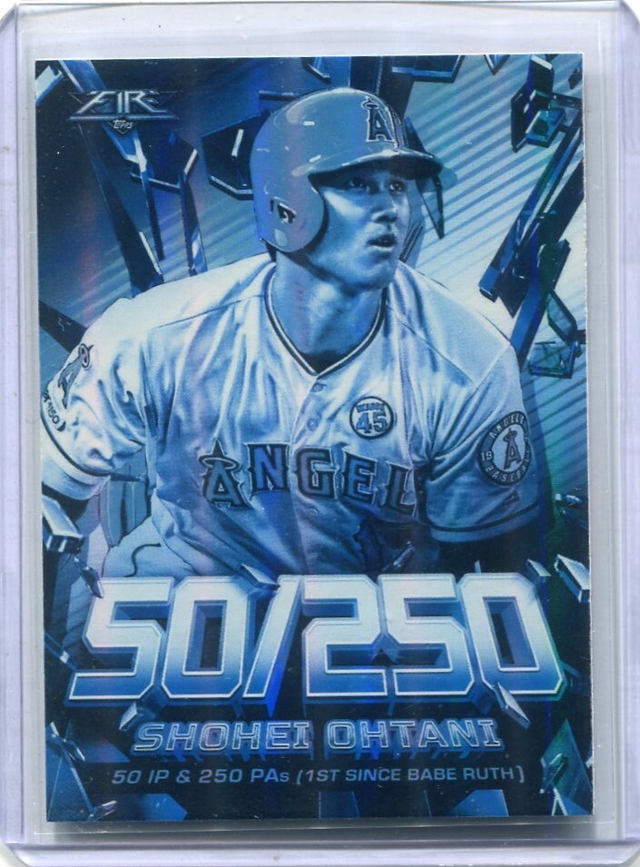 2020 Topps Fire Shattering Stats Blue Chip SS-13 Shohei Ohtani 大谷翔平_画像1