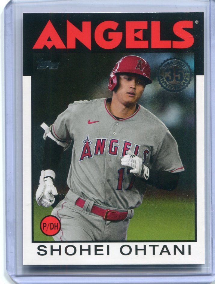 2021 Topps 1986 35th Anniversary 86B-22 Shohei Ohtani インサート カード 大谷翔平の画像1