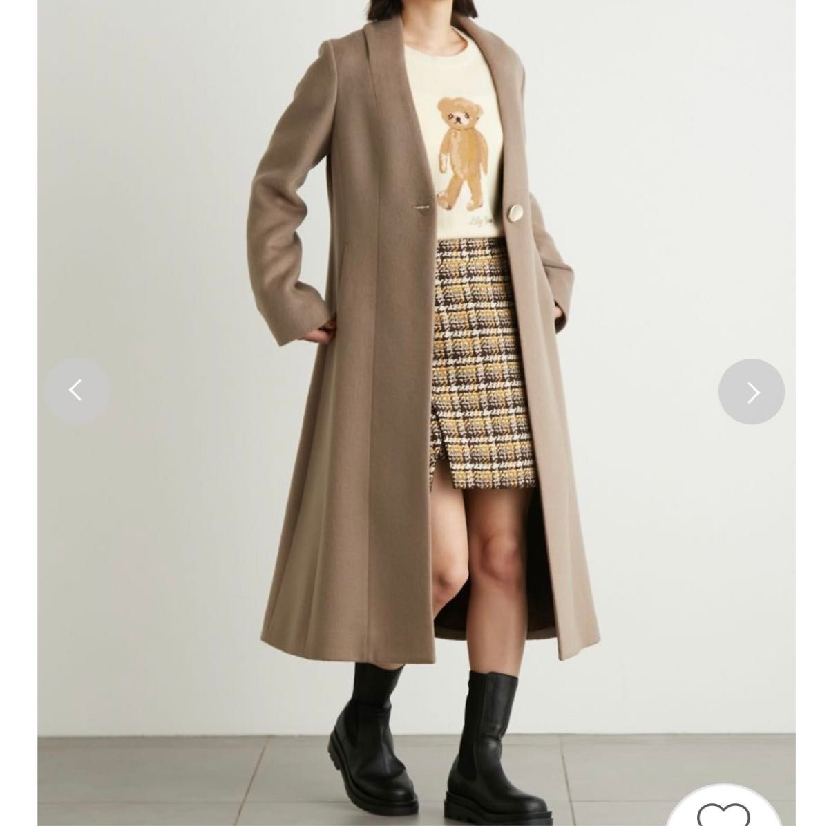 LILY BROWN チェスターコート コート ロングコート サックス LILY BROWN チェスターコート コート ロングコート サックス