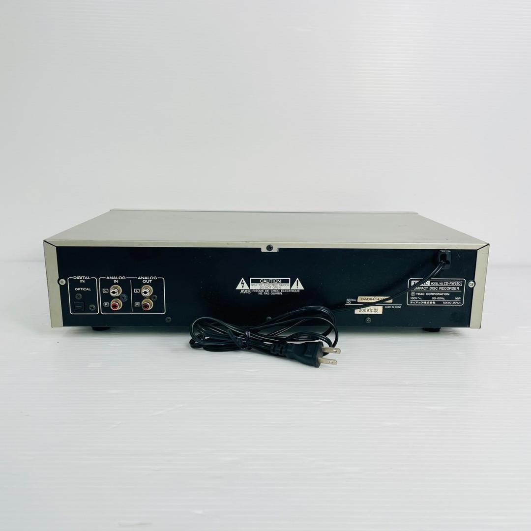  operation goods TEAC CD recorder CD-RW880