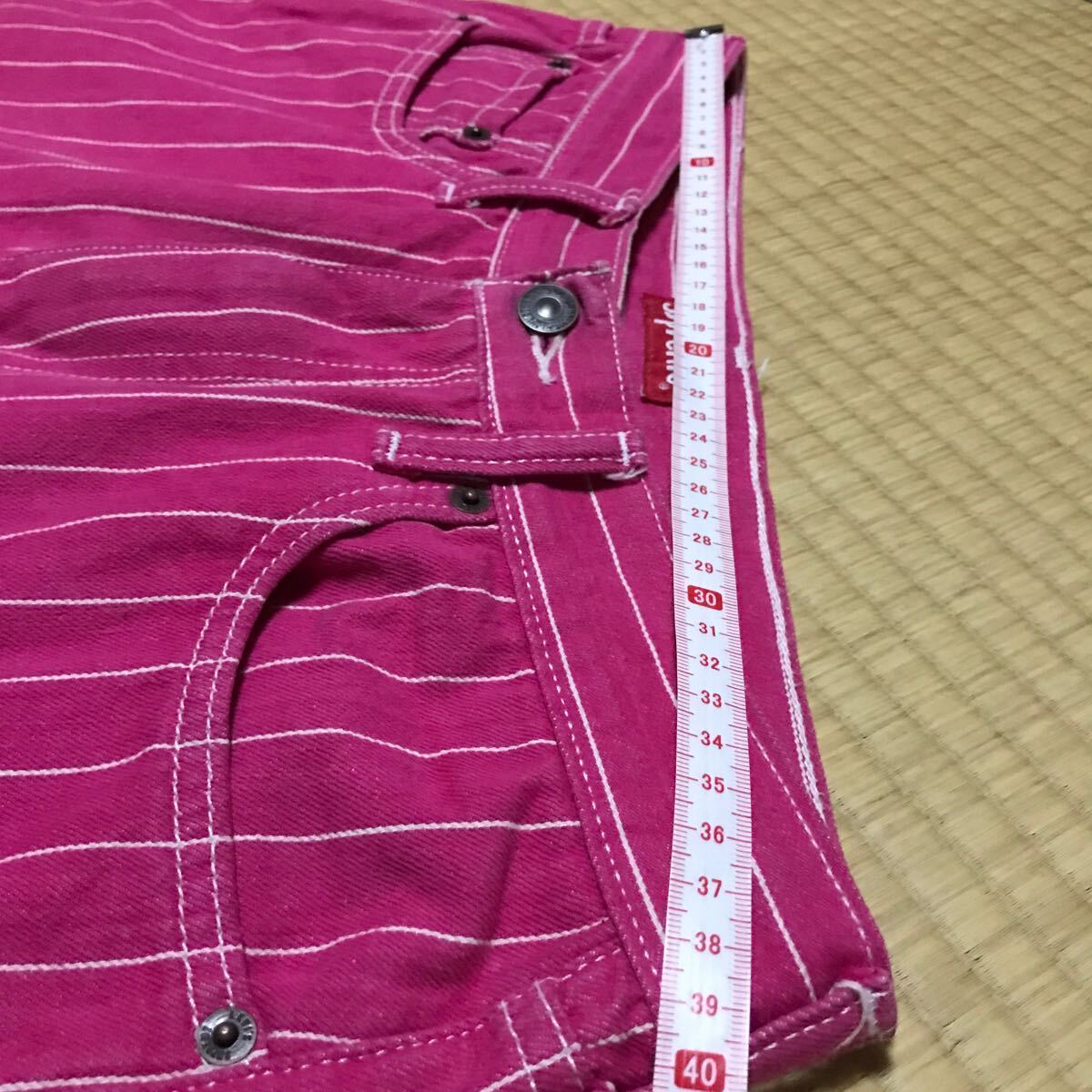 Supreme リーバイス　Levi's Pinstripe 550 Jeans 18SS コレクション　完売品　極美品　マゼンタカラー　裾上げ無し　W30_画像8