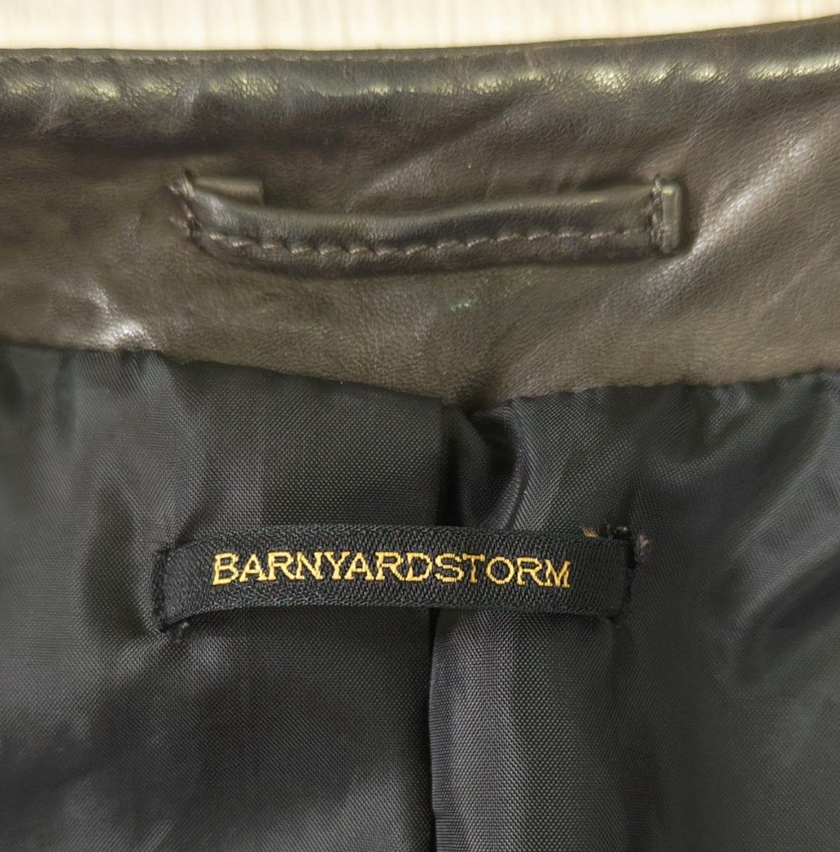 【BARNYARDSTORM】 羊革 ラムレザーライダースジャケット  レザージャケット 本革 レディース 