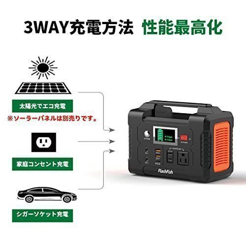 ポータブル電源 大容量 小型発電機 40800mAh/151Wh AC(200W 瞬間最大250W)_画像3