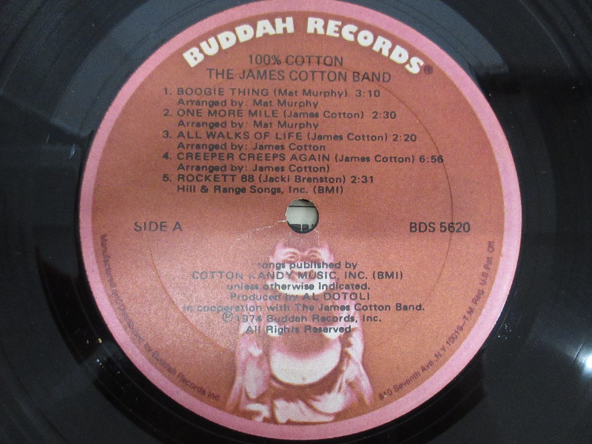 ◇A6893 レコード/LP盤「ジェイムズ・コットン・バンド THE JAMES COTTON BAND / 100% Cotton」BDS-5620 ブッダ BUDDAH RECORDSの画像4
