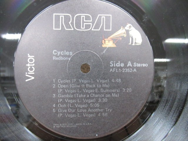 K1035 LPレコード「レッド・ボーン/REDBONE『Cycles』」AFL1-2352_画像5