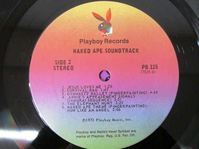 ◇F2447 LPレコード「裸の猿 サウンドトラック NAKED APE SOUNDTRACK / JIMMY WEBB」PB-125 Playboy Records プロモ盤/非売品/見本盤/US盤の画像5