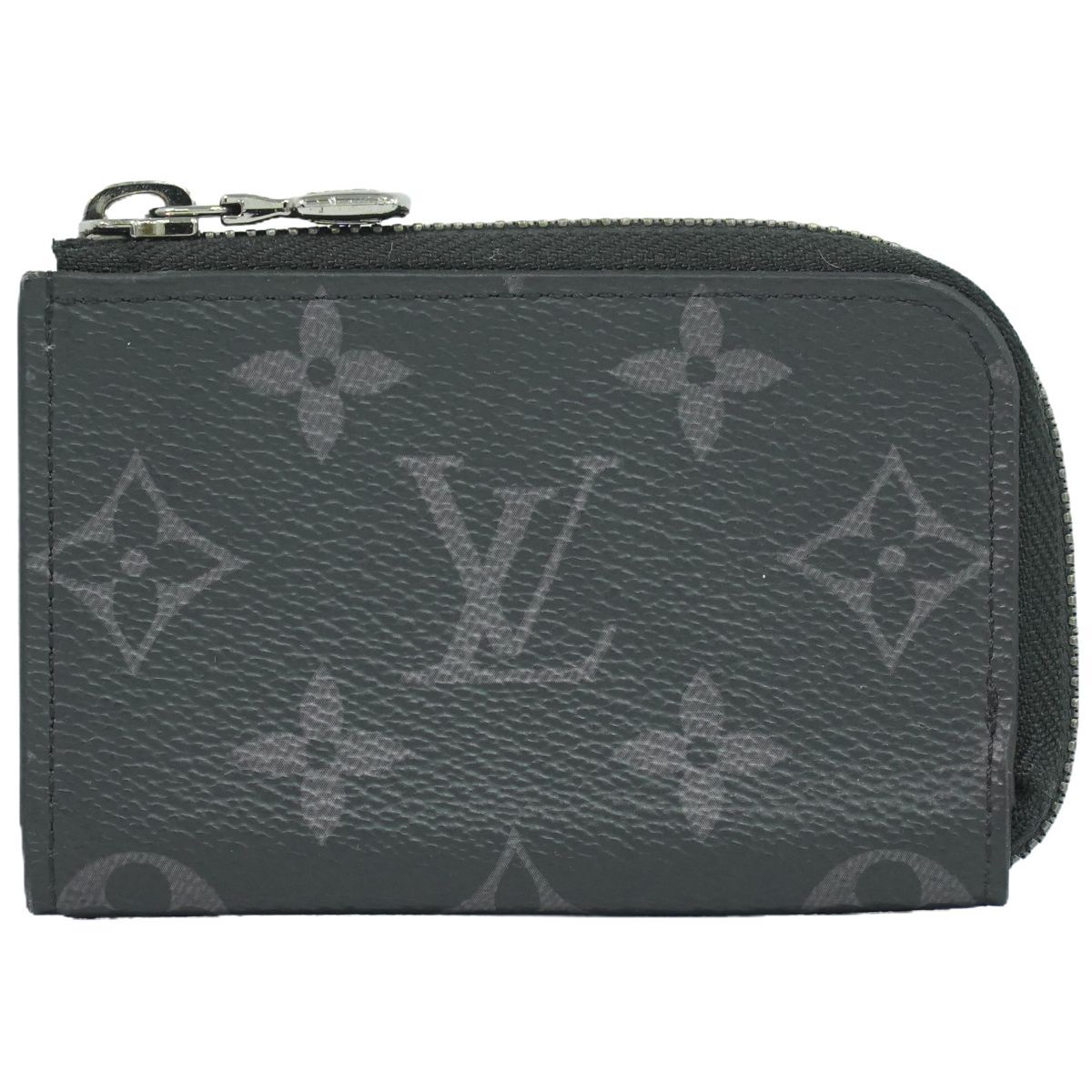 本物 ルイヴィトン LOUIS VUITTON LV ポルトモネ ジュール モノグラム エクリプス コインケース 小銭入れ ブラック グレー M63536_画像1