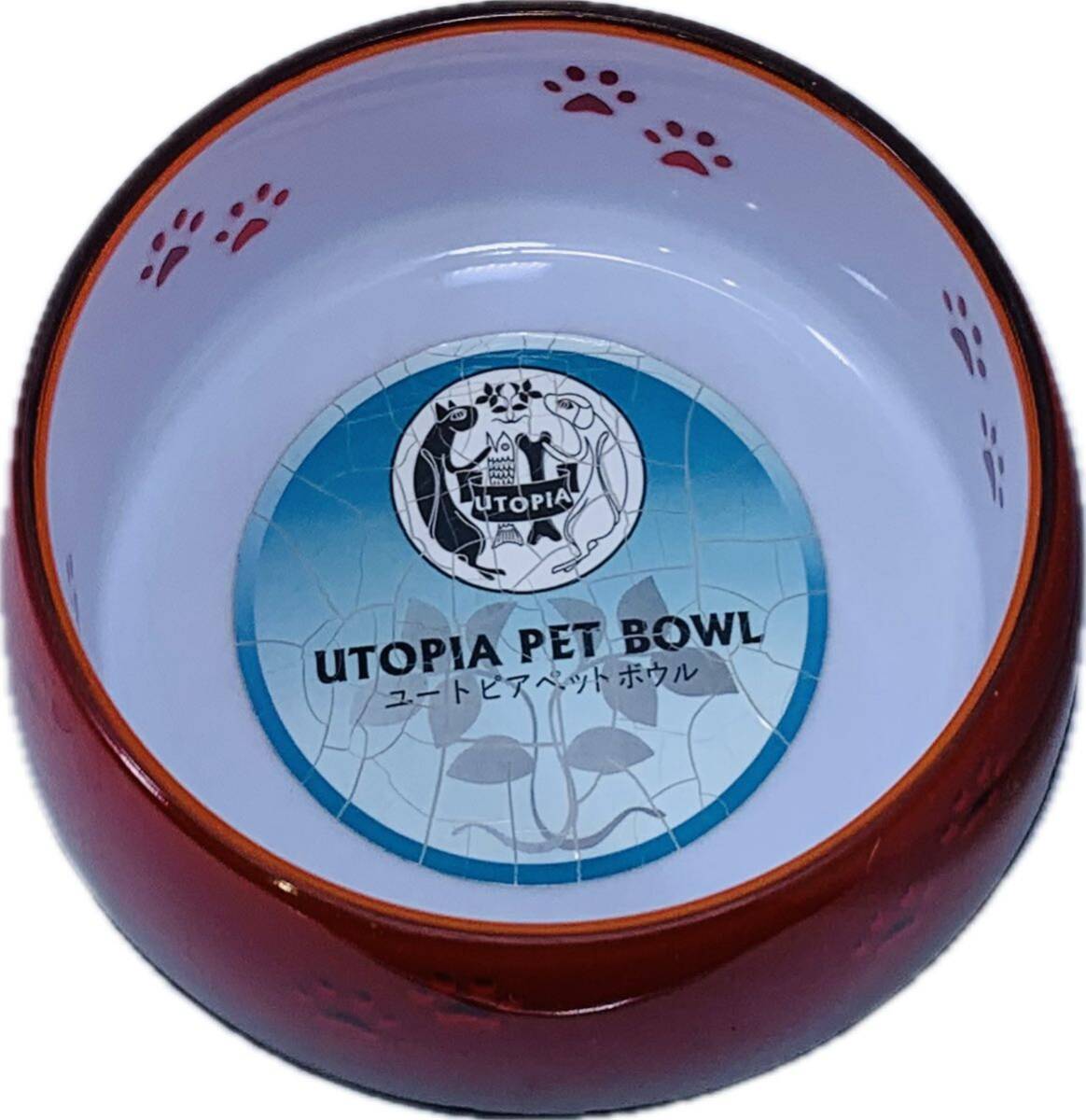 UTOPIAPETBOWL You to Piaa pet bowl dog for tableware pet bowl ruby S size PZ12020 hardness plastic special molding pet pet accessories dog 