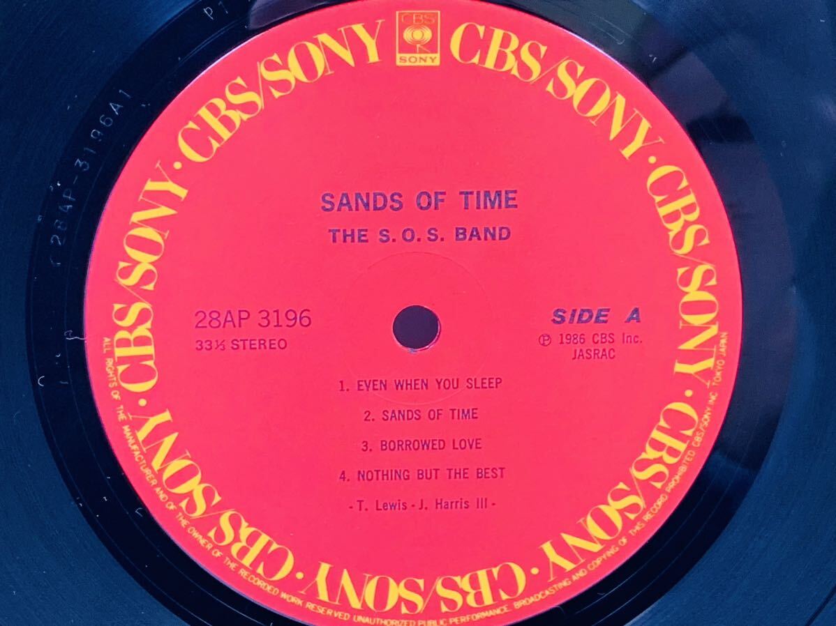 LP SANDS OF TIME/THE S.O.S BAND サンズ・オブ・タイム エス.オー.エス.バンド 帯付き STEREO 28AP 3196 レコード盤 レコード ソウル_画像6