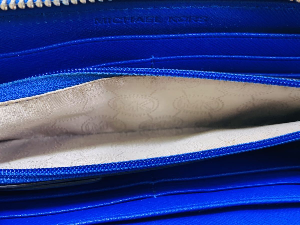 MICHAEL KORS マイケルコース 長財布 青 ブルーカラー ブランド MICHAEL KORS マイケルコース 長財布 青 ブルーカラー ブランド
