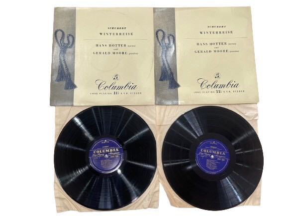 SHUBERT Record Winterreise hans hotter and gerald moore 33CXS 1222 33CX 1223 シューベルト 冬の旅 レコード 2枚組 LP盤の画像1