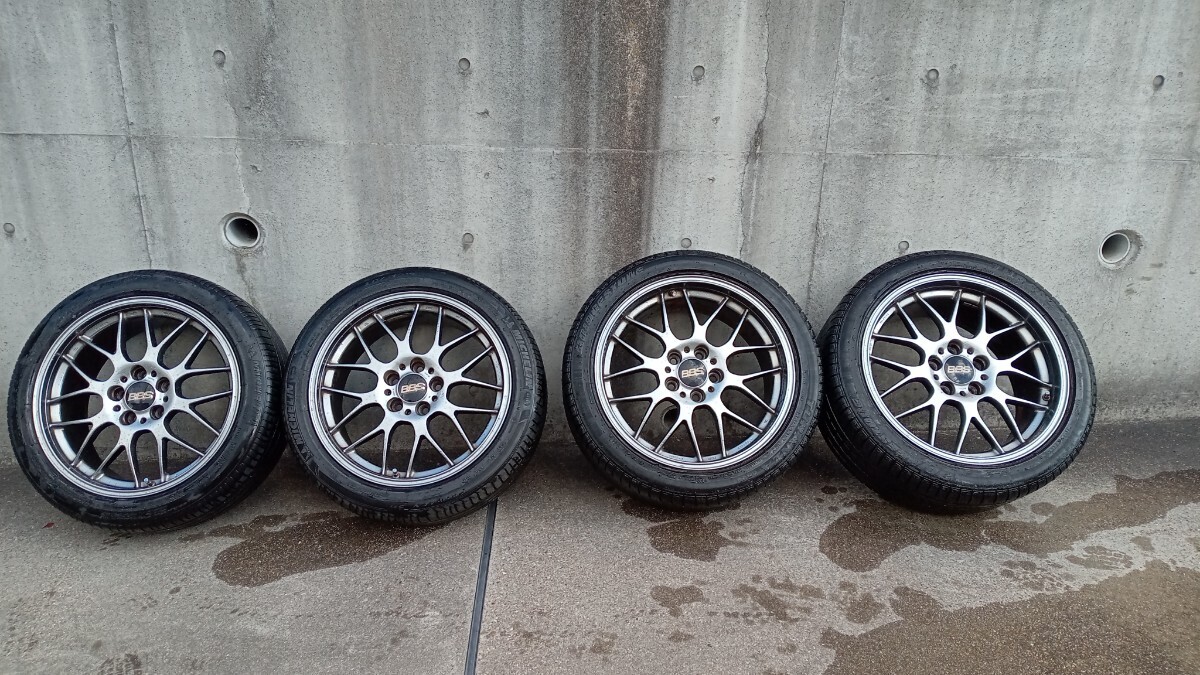 鍛造 BBS RG-R RGR RG703 8J +40 RG704 9J +42 PCD114.3 18インチ シルバー ダイヤモンドブラック 4本セット クラウン レクサスIS マークXの画像2