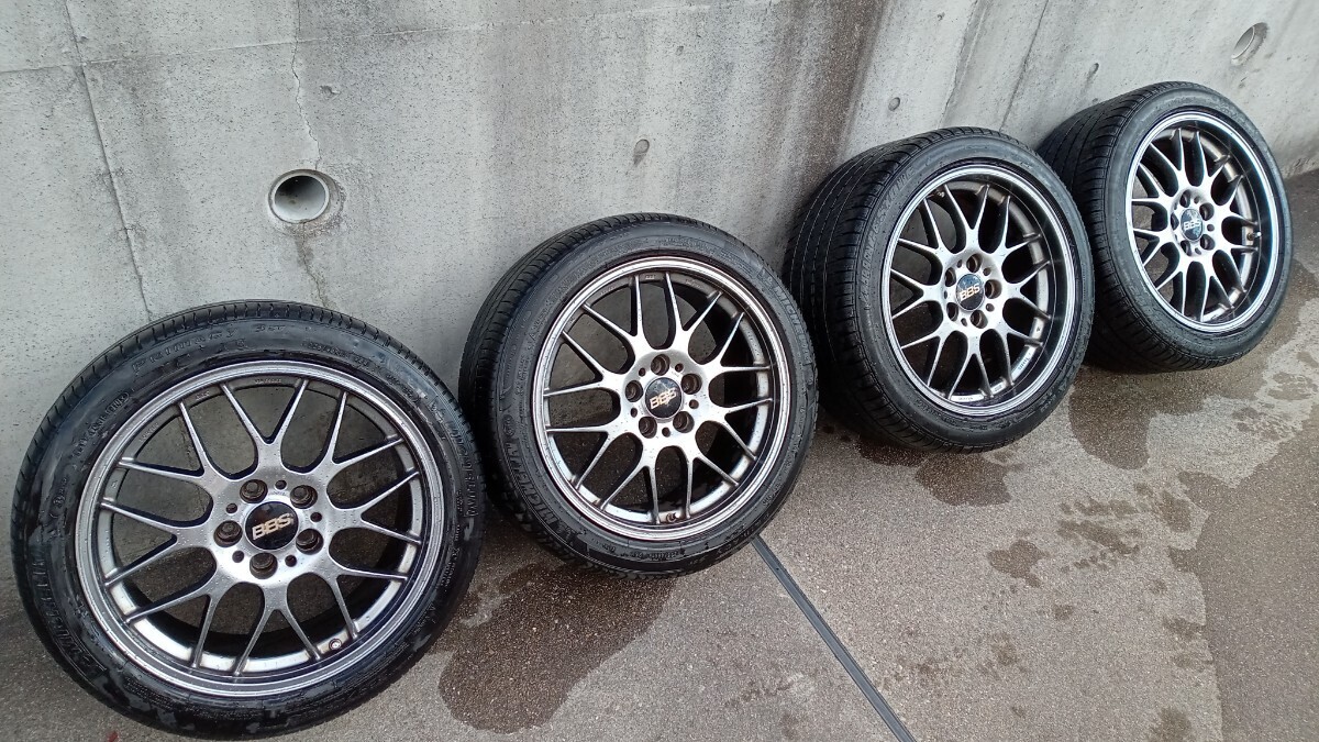 鍛造 BBS RG-R RGR RG703 8J +40 RG704 9J +42 PCD114.3 18インチ シルバー ダイヤモンドブラック 4本セット クラウン レクサスIS マークXの画像1