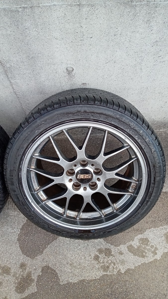 鍛造 BBS RG-R RGR RG703 8J +40 RG704 9J +42 PCD114.3 18インチ シルバー ダイヤモンドブラック 4本セット クラウン レクサスIS マークXの画像6