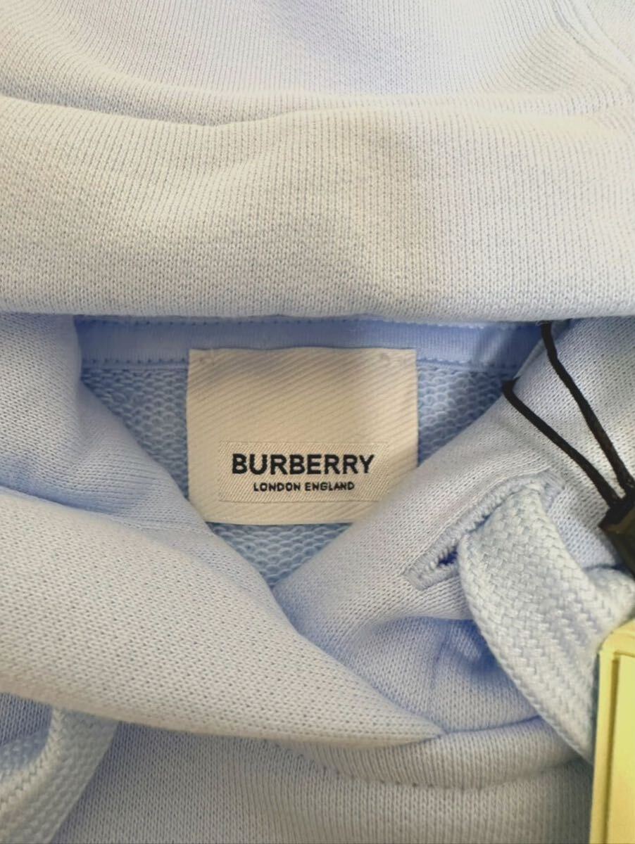 【正規品】★新品未使用品★BURBERRYバーバリー ロゴ入りコットンパーカー ユニセックス Mサイズ_画像3