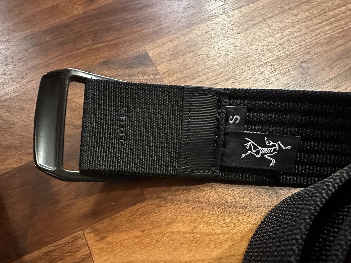 【試着のみ/Sサイズ】Arcteryx conveyor belt 38mm ブラック　アークテリクス ベルト コンベヤーベルト_画像4