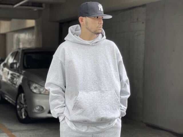 【XL/着用数回美品】Los Angeles Apparel 14oz Hoodie Ash Gray ロサンゼルスアパレル フーディ HF09GD the Apartment STABRIDGE_画像1