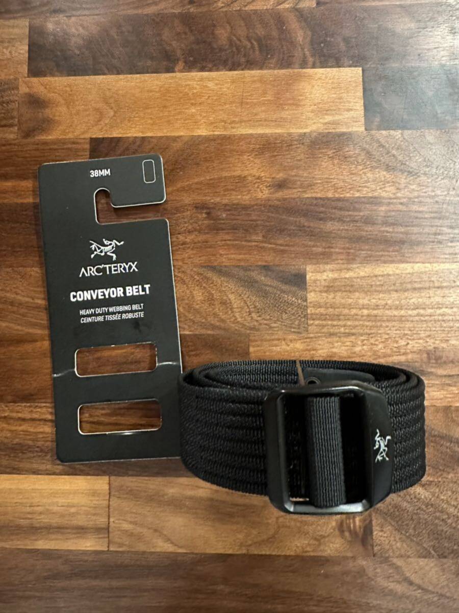 【試着のみ/Sサイズ】Arcteryx conveyor belt 38mm ブラック　アークテリクス ベルト コンベヤーベルト_画像1