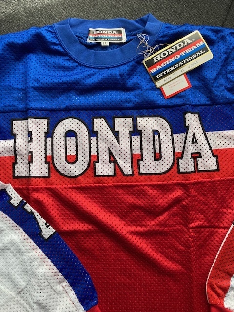 1980年代 HONDA RACING モトクロス・メッシュジャージ デッドストック未使用美品_画像2