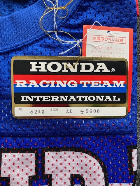 1980年代 HONDA RACING モトクロス・メッシュジャージ デッドストック未使用美品_画像4
