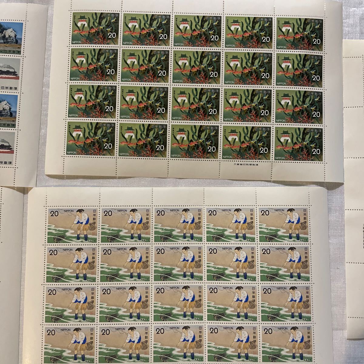 20円切手シート他 浦島太郎 D51 国際婦人年 万国郵便連合100年記念 自然保護 コレクション ねずみの浄土 C11 まとめて 額面5,280円_画像8