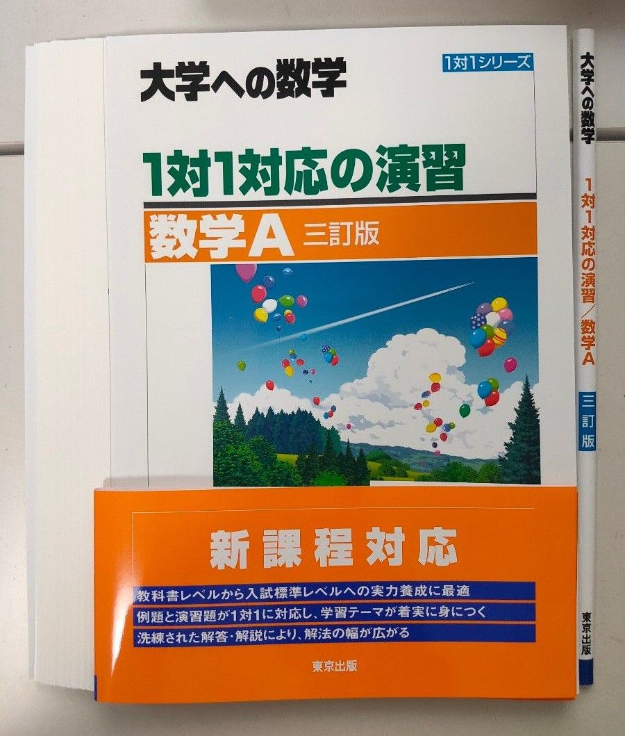 【裁断済み】大学への数学 1対1対応の演習 数1, A, 2, B 三訂版 未使用 4冊セット