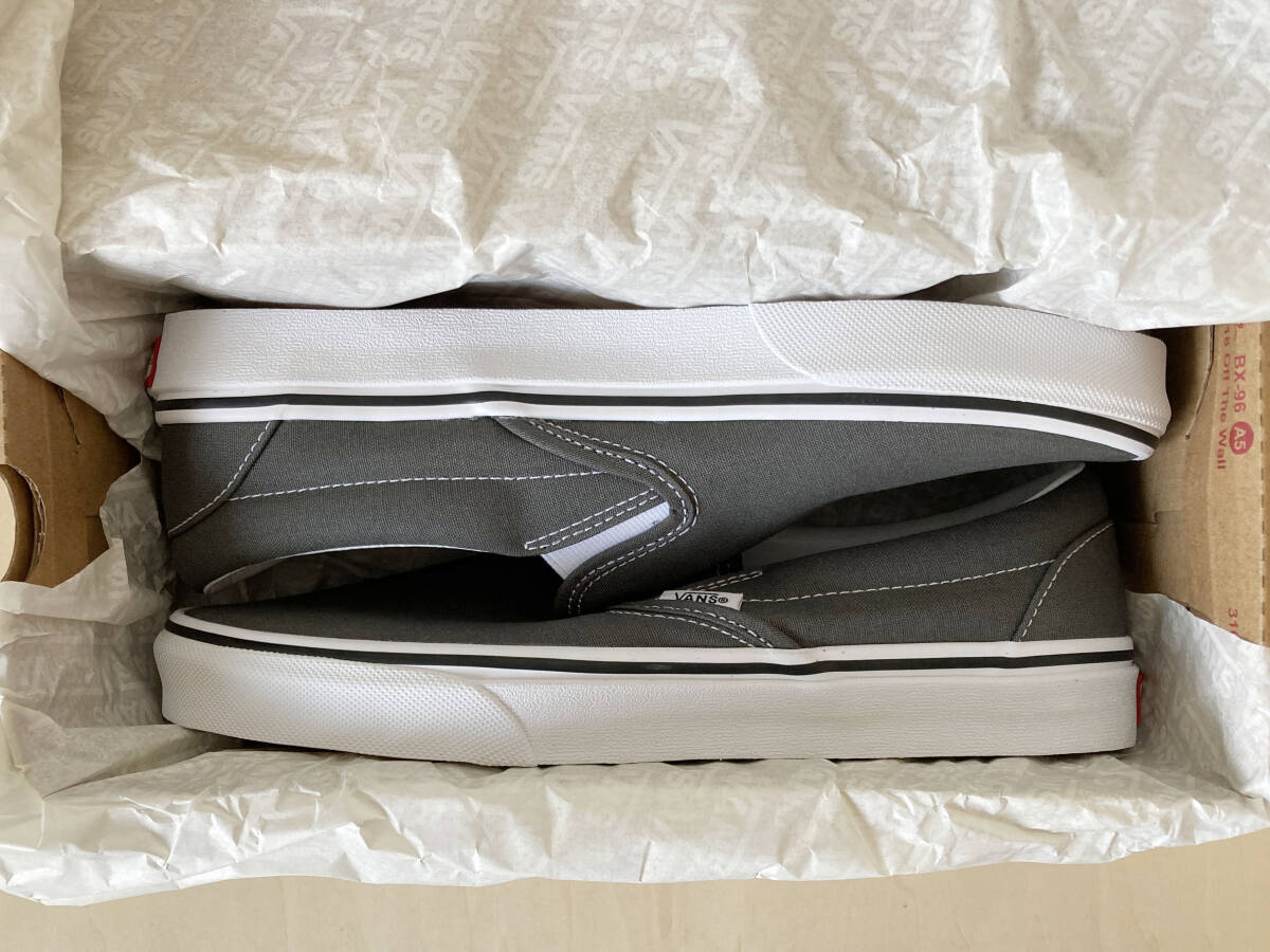 27.5cm チャコール バンズ スリッポン VANS SLIP-ON CHARCOAL US9.5/27.5cm VN000EYECHR_画像7