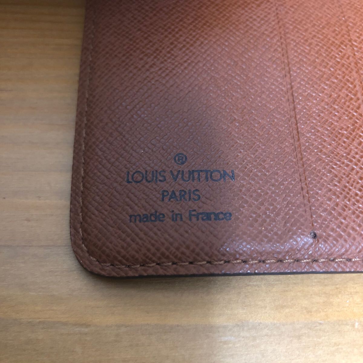 ルイヴィトン モノグラム コンパクトジップ LOUIS VUITTON 二つ折り財布 財布 ブラウン _画像2