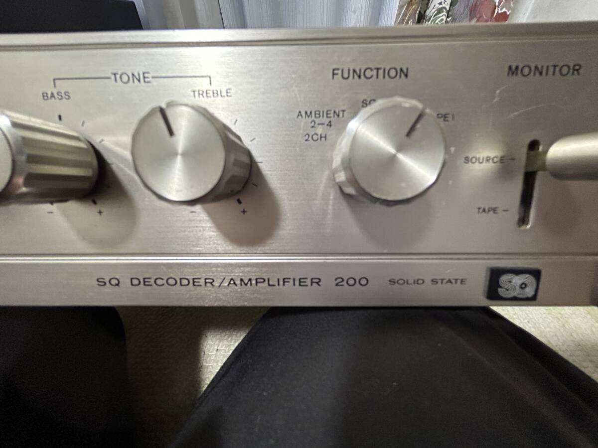 SONY アンプ SQ DECODER/AMPLIFIER SQA-200 ジャンクの画像8