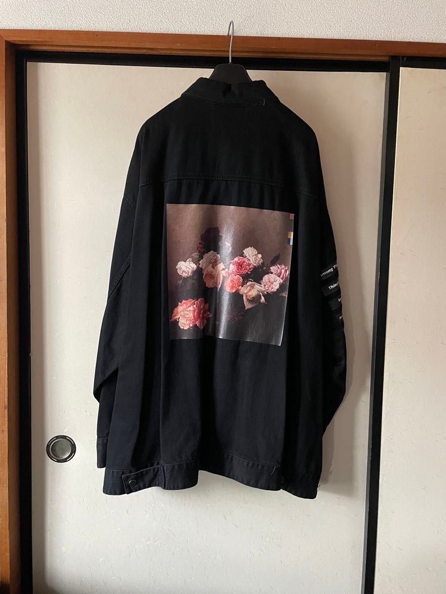 美品 18SS RAF SIMONS ラフシモンズ オーバーサイズ デニム ジャケット JOY DIVISION 権力の美学　S