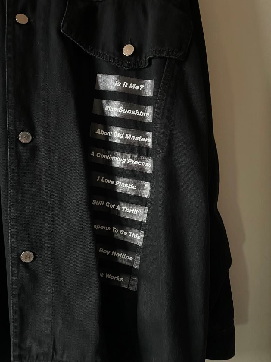 美品 18SS RAF SIMONS ラフシモンズ オーバーサイズ デニム ジャケット JOY DIVISION 権力の美学　S