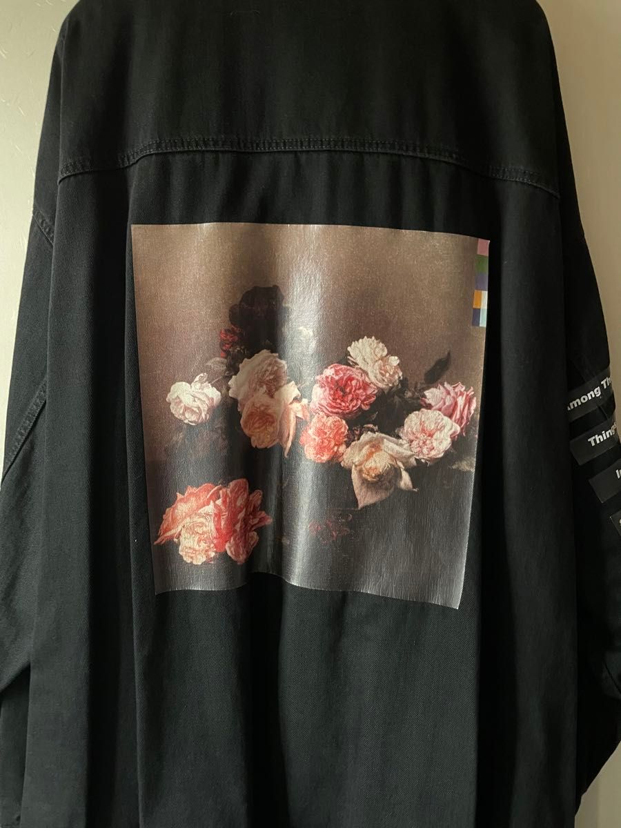 美品 18SS RAF SIMONS ラフシモンズ オーバーサイズ デニム ジャケット JOY DIVISION 権力の美学　S