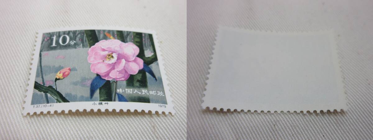 中国切手 / T37 雲南のツバキ 1979 10種完 未使用_画像5