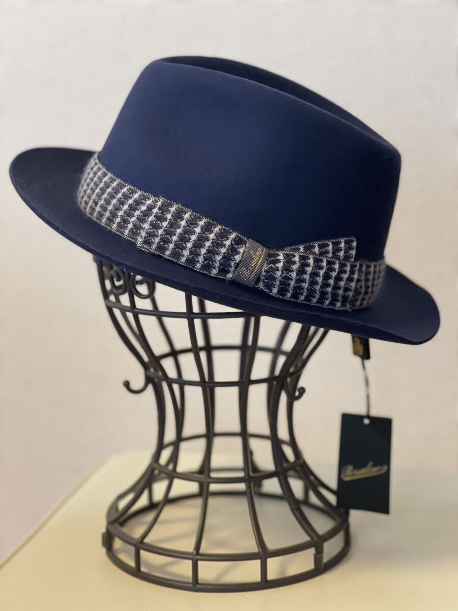  new goods!boru surrey no* high class hat * dark blue color *59* men's soft hat hat 