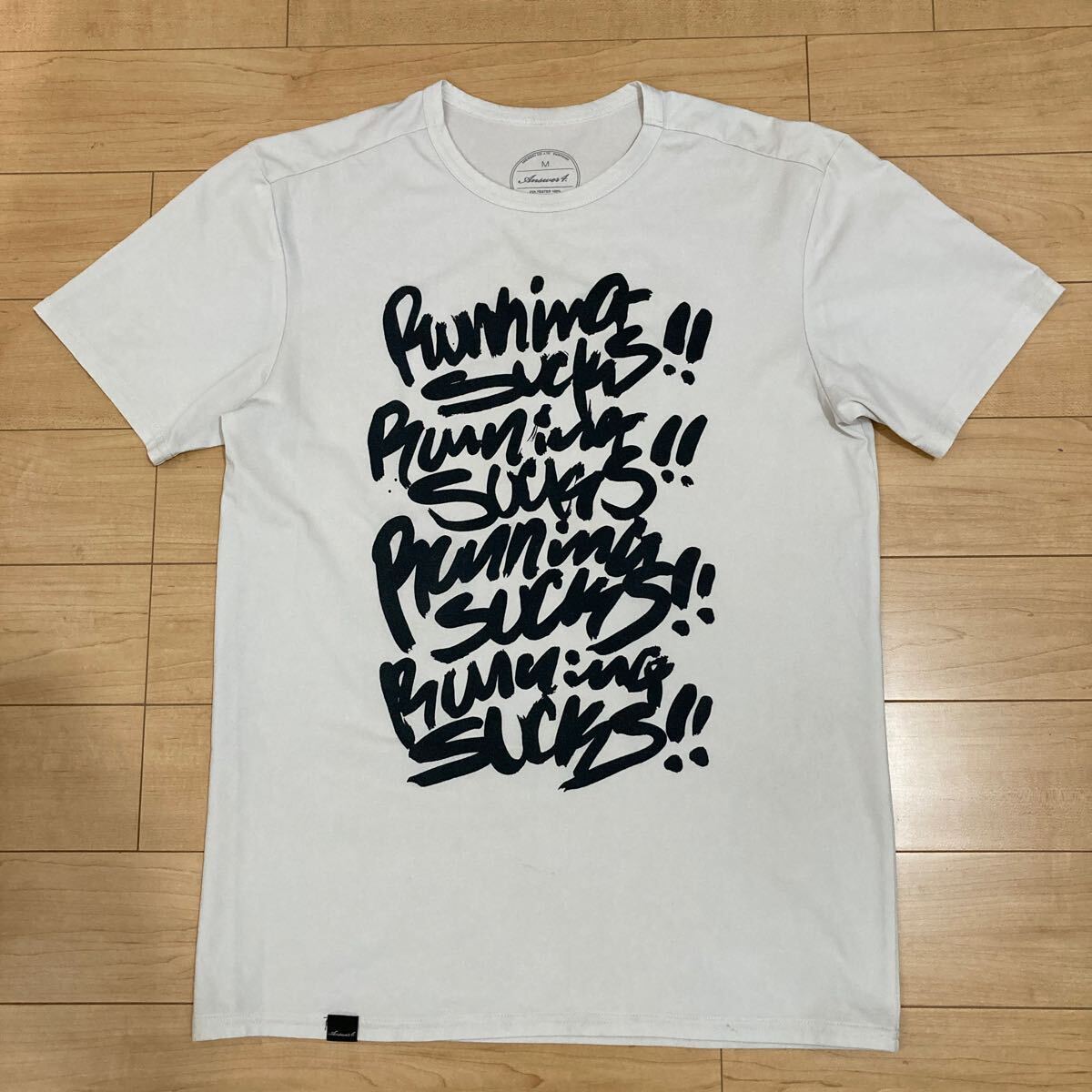 ANSER4 T-shirt running sucks! m size アンサー4 ティーシャツ ランニング サックス! m サイズ_画像1
