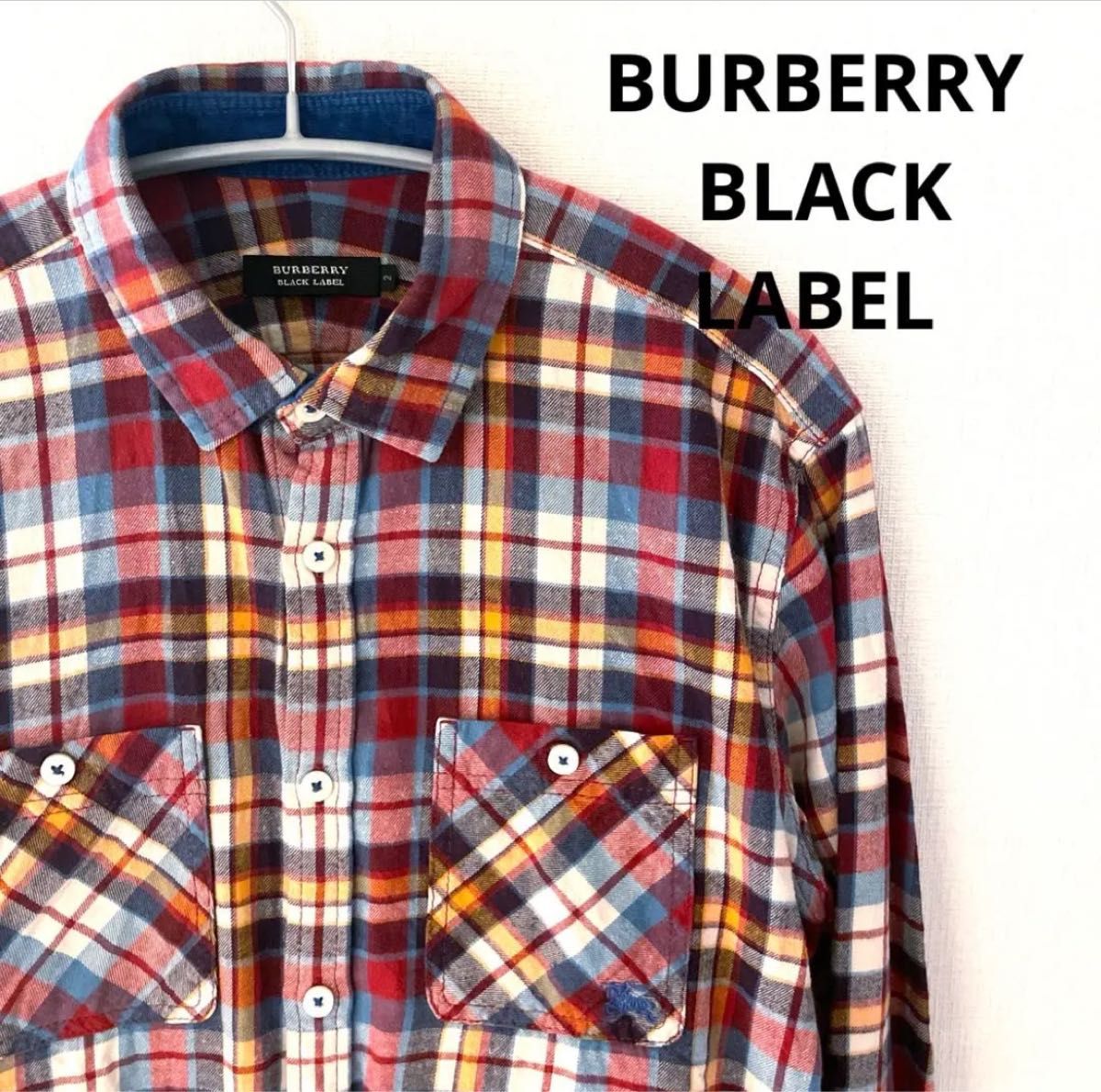 BURBERRY BLACK LABEL 長袖　チェックシャツ　三陽商会バーバリーブラックレーベル